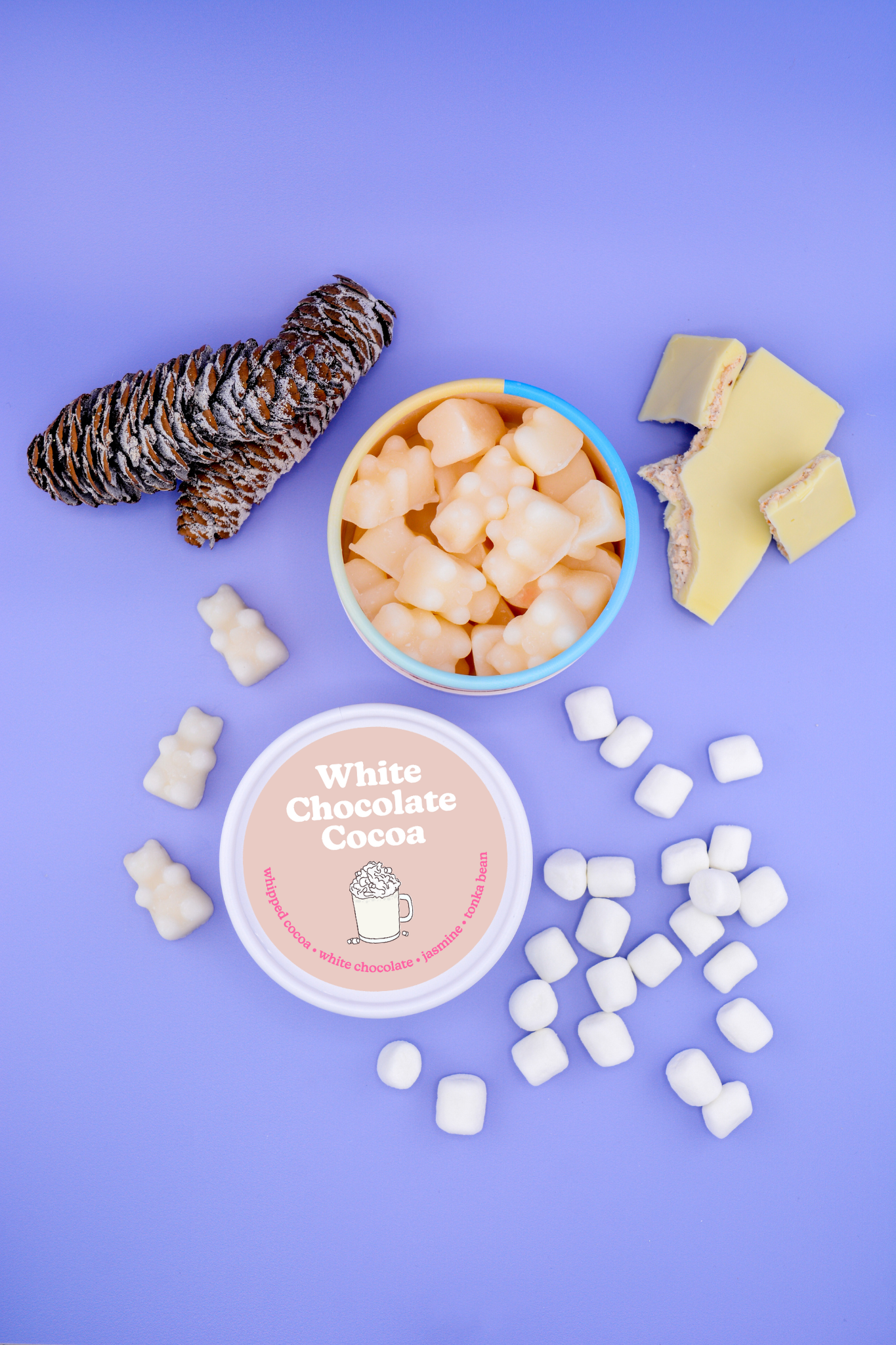 White Chocolate Cocoa Wax Melts Eco Tin 3.6oz