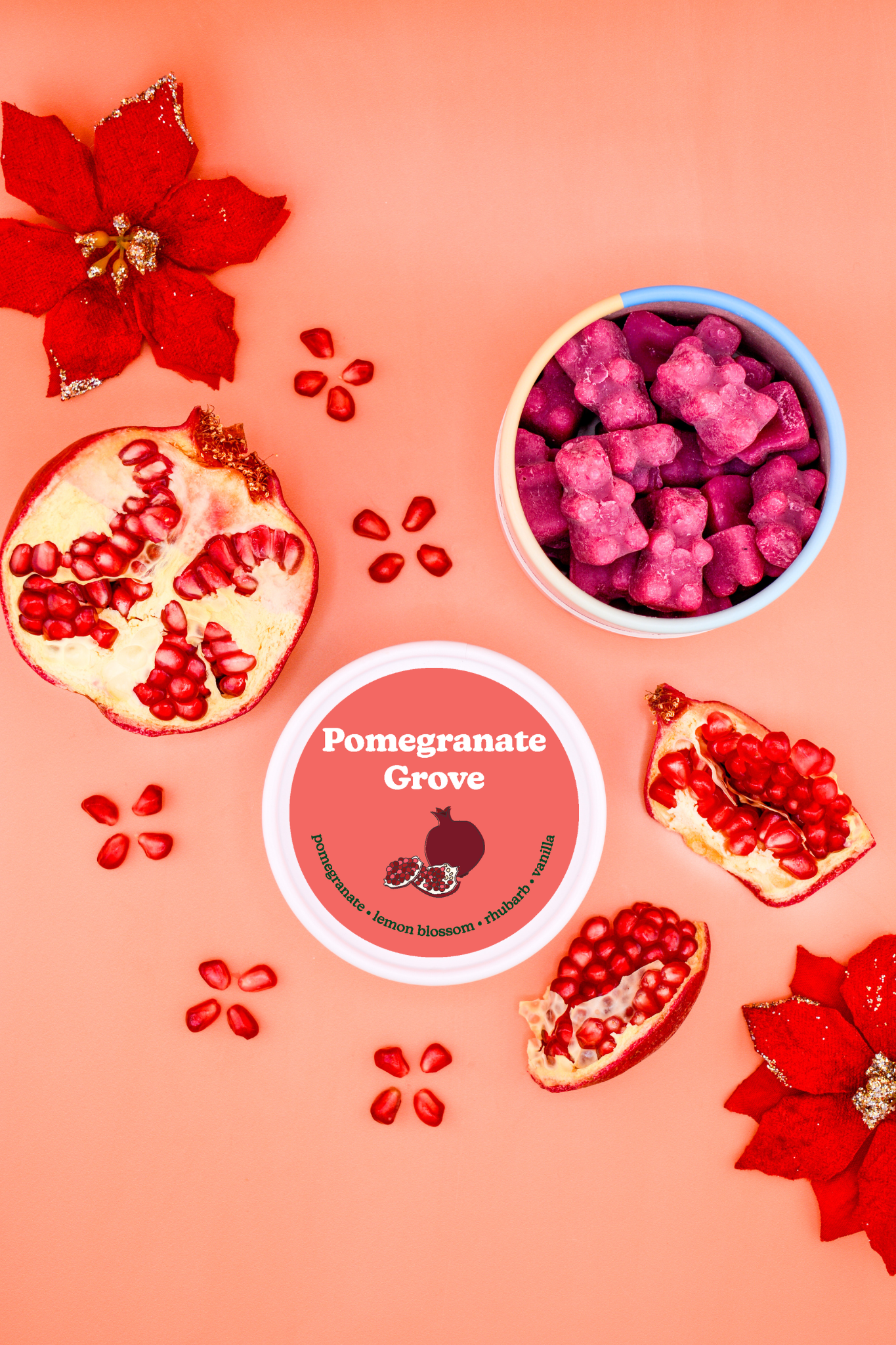 LIMITED EDITION: Pomegranate Grove Wax Melts - Eco Tin 3.6oz