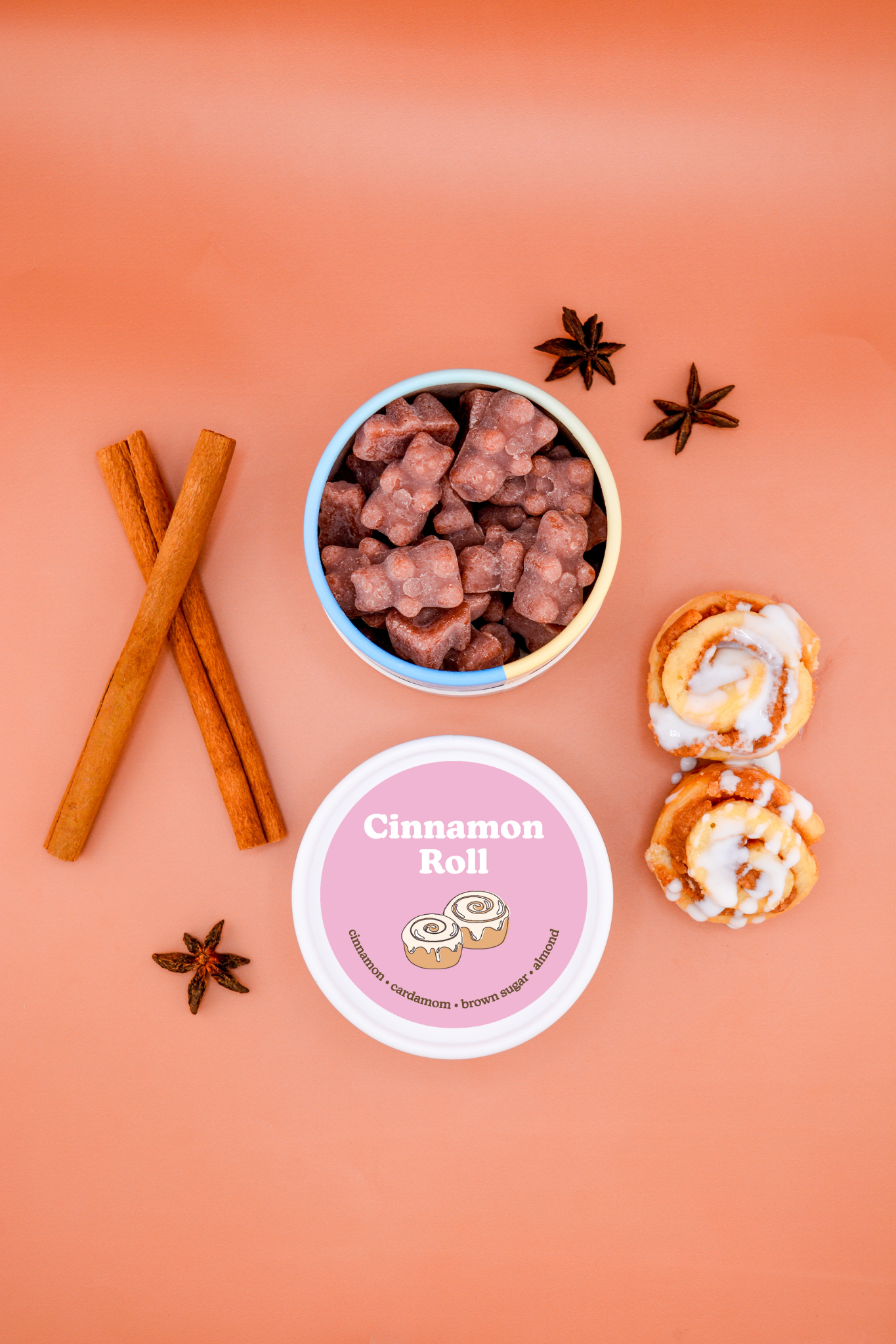 Cinnamon Roll Wax Melts Eco Tin 3.6oz